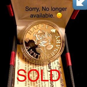 .999 Pure Silver Anniversary Coin. 
Unopened to my knowledge, bought years ago.